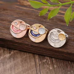 Handmade Natural Pink Moon Ring In Zinc Alloy For Unisex, Perfect For Spring Wear