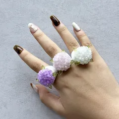 Sweet Handmade Open Rings For Women Featuring Flower Patterns With Artificial Crystal Inlay 3