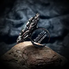 Handmade Women’s Ring Featuring Irregular Natural Stone With Bronze Water Plating 2