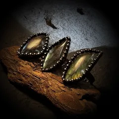 Handmade Women’s Ring Featuring Irregular Natural Stone With Water Plating Bronze Plating Finish 2
