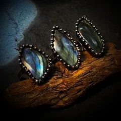 Handmade Women’s Ring Featuring Irregular Natural Stone With Water Plating Bronze Plating Finish 3