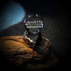 Handmade Women’s Ring Featuring Irregular Natural Stone With Water Plating Bronze Plating Finish 4