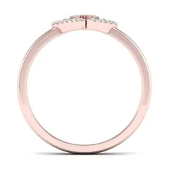 Heart Shape Alloy Ring For Unisex Featuring Golden Plated Water Plating With 0.03µm-0.05µm Thickness 4