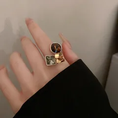 Heart Shape Couple Rings For Love Featuring Alloy Material With KC Golden Plated Coating Thickness 0.03µm And Zircon Inlay 4