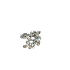 Heart Shape Open Ring For Women In Copper With Zircon Inlay, Featuring New Style Design 5