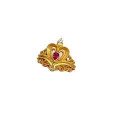 Heart Shape Open Ring For Women In Electroplated Copper With Zircon Inlay, Perfect For Spring 5