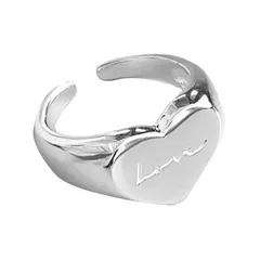 Heart Shape Ring For Women Featuring Elegant Butterfly Design Made Of Durable Alloy 5