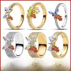 Heart Shape Ring For Women In Copper Alloy With Silver Plated Electroplated Finish And Rhinestone Inlay
