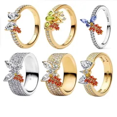 Heart Shape Ring For Women In Copper Alloy With Silver Plated Electroplated Finish And Rhinestone Inlay 5