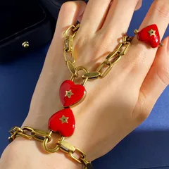 Heart Shape Ring For Women In Brass With Copper Plated Finish, 0.03µm-0.05µm Thickness Featuring Waterproof Non Tarnish Craft 2