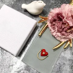 Heart Shape Ring For Women In Brass With Copper Plated Finish, 0.03µm-0.05µm Thickness Featuring Waterproof Non Tarnish Craft 3