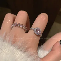 Heart Shape Ring For Unisex Featuring 10K Real Gold Plated Alloy With Zircon Inlay And 0.03µm Plating Thickness 2