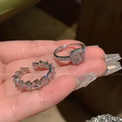 Heart Shape Ring For Unisex Featuring 10K Real Gold Plated Alloy With Zircon Inlay And 0.03µm Plating Thickness 3