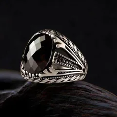 1 Piece Geometric Totem Rings Alloy Zircon Unisex Hip-Hop Retro Punk Rings 3