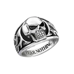 1 Piece Geometric Totem Rings Alloy Zircon Unisex Hip-Hop Retro Punk Rings 5