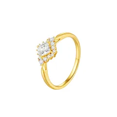 Horse Eye Adjustable Ring For Women In Simple Style, Made Of Copper With Zircon Inlay 5