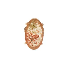 Hot-Selling Niche Retro Eternal Flower Ring Time Resin Small Fresh Dried Flower Creative DIY 5