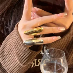 IG Style Geometric Alloy Plating Women's Rings 2