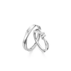 Infinity Open Ring For Unisex Featuring Electroplated Copper With Zircon Inlay In Simple Style 5