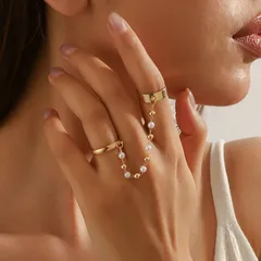 Irregular Alloy Ring For Women With Electroplated Finish, Perfect For Autumn Wear 3