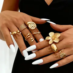 Irregular Metal Ring For Women With Electroplated Finish, Stylish And Unique Design 2