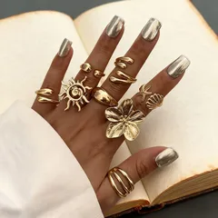 Irregular Metal Ring For Women With Electroplated Finish, Stylish And Unique Design 3