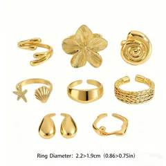 Irregular Metal Ring For Women With Electroplated Finish, Stylish And Unique Design 4