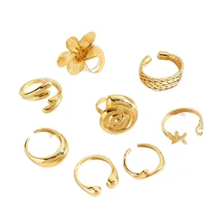 Irregular Metal Ring For Women With Electroplated Finish, Stylish And Unique Design 5
