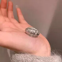 Irregular Open Rings For Women Made Of Alloy Featuring Waterproof Non Tarnish Craftsmanship