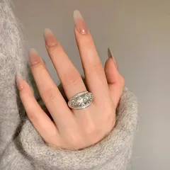 Irregular Open Rings For Women Made Of Alloy Featuring Waterproof Non Tarnish Craftsmanship 3