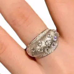 Irregular Open Rings For Women Made Of Alloy Featuring Waterproof Non Tarnish Craftsmanship 4