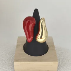 Irregular White Copper Ring For Women With Enamel Craft And Zircon Inlay 4