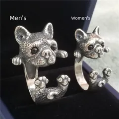 Japanese And Korean Explosions Simple Cute Kitten Ring Women's Open Cat Paw Cat Ears Puppy Ring Women's Jewelry 3
