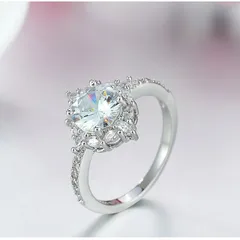 New Style Flowers Ring For Unisex Featuring Electroplated Alloy With Zircon Inlay 4
