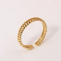 Leaves Open Rings For Unisex Featuring New Style Metal Design With Golden Electroplated Finish 5