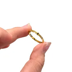 Lucky Heart Open Ring For Women In Gold Electroplated Copper, Perfect For Summer 4