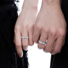 Luminous Copper Star Rings For Couples Featuring Friendship Design 2
