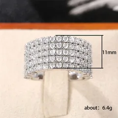 Geometric Copper Ring For Women Featuring Zircon Inlay, Perfect For Banquet Occasions 2