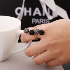 For Women Light Grey Alloy Open Ring Featuring Asymmetrical Design With Resin Rhinestones, 1 Piece