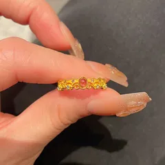 Luxurious Open Ring For Women In Gold Electroplated Copper 2