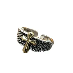 Men's Hip Hop Style Trendy Retro Ring New Version INS Personality Ring Geometric Pattern Alloy Jewelry Accessory For Men And Women 4