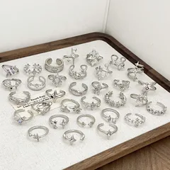Minimalist Irregular Starburst Unisex Open Ring For Women Versatile Stylish Small Batch Stacking Index Finger Ring 4