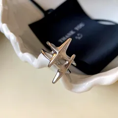Elegant Simple Style Streetwear Star Alloy Plating Women's Open Rings 4