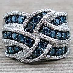 Morning Wisdom Blue Sapphire Ring Electroplated Diamond Embedded Women Style Fashion Jewelry Accessory For Online Retail