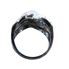 Morning Wisdom Blue Sapphire Ring Electroplated Diamond Embedded Women Style Fashion Jewelry Accessory For Online Retail 5