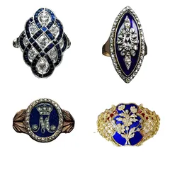 Mornings Wisdom Fashion Rings Nordic Style Full Of Diamonds Hollow Carved Craft Alloy Unisex Vintage Style Star Pattern