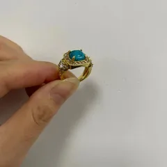 Morningside Wish Explosions Vintage Turquoise Ring Bridal Wedding Engagement Ring Jewelry For Men And Women 2