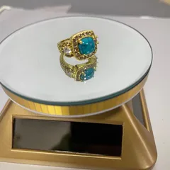 Morningside Wish Explosions Vintage Turquoise Ring Bridal Wedding Engagement Ring Jewelry For Men And Women 3