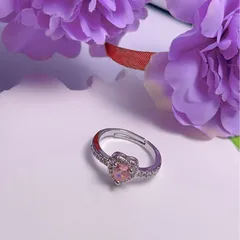 Natural Candy Colored Tourmaline Ring Beautiful Fashionable Simple Living Mouth Design Ring Women's Drop Earrings Copper Alloy 5