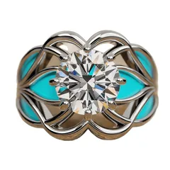 New  Alloy Rings Popular Selling Finger Rings Women's Rings Vintage Exaggerated Simple Personality Female Style 5